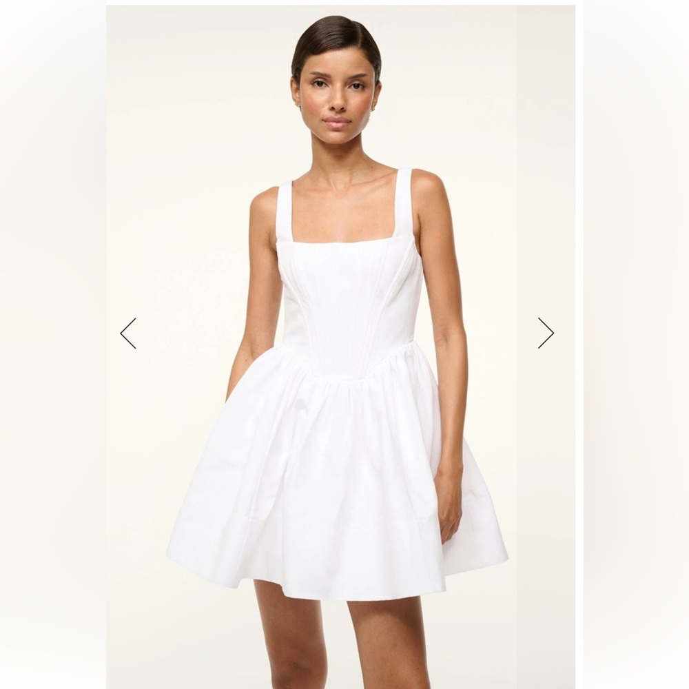 STAUD White Mini Dress